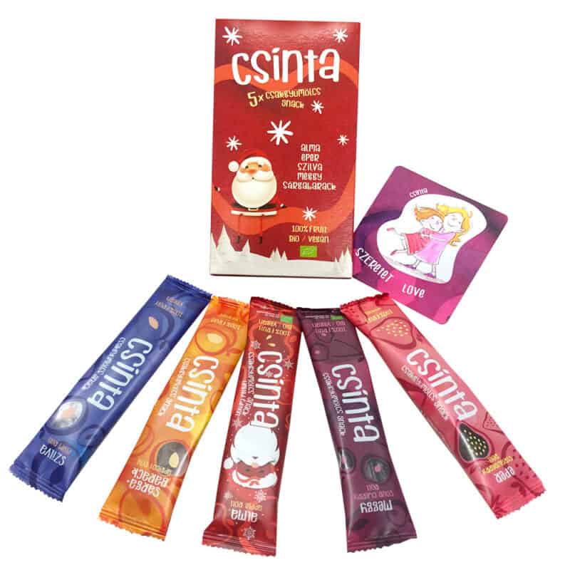 Mikulás dobozban Eztlegalább-megeszi : )   csomag, Csinta-erő kártyával